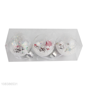 Hot selling transparent christmas ball party ornaments