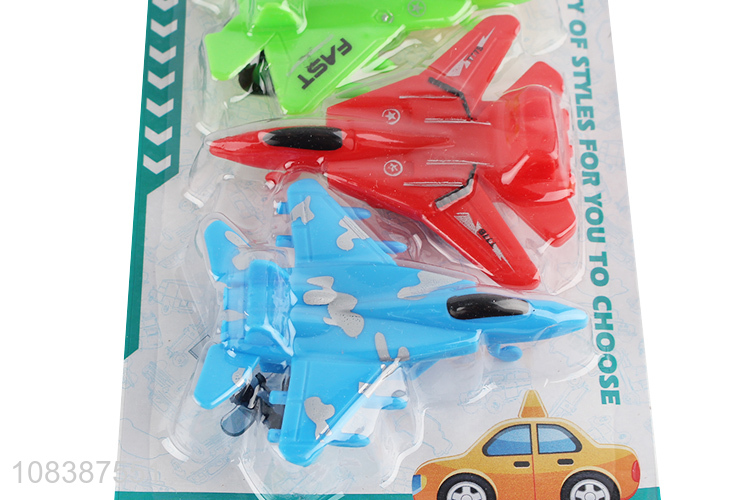 Hot products colourful kids plastic fighter plane model toys