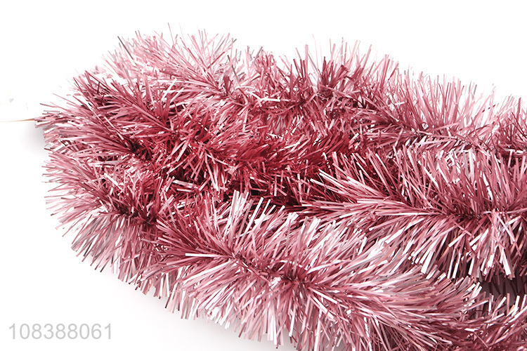 Hot product Christmas garland hanging metallic streamers holiday tinsels