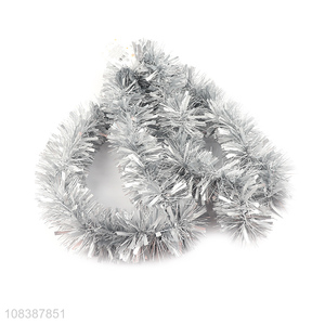New arrival glitter tinsel Christmas garland shiny metallic foil decorations