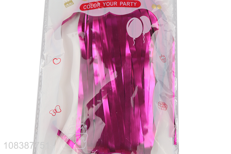 New imports foil fringe curtain tinsel curtain wedding party decorations