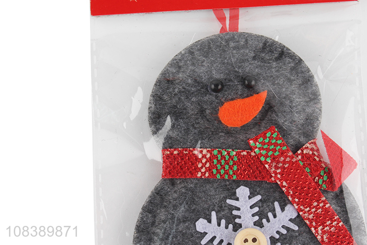 High Quality Cute Snowman Shape Christmas Hanging Ornament
