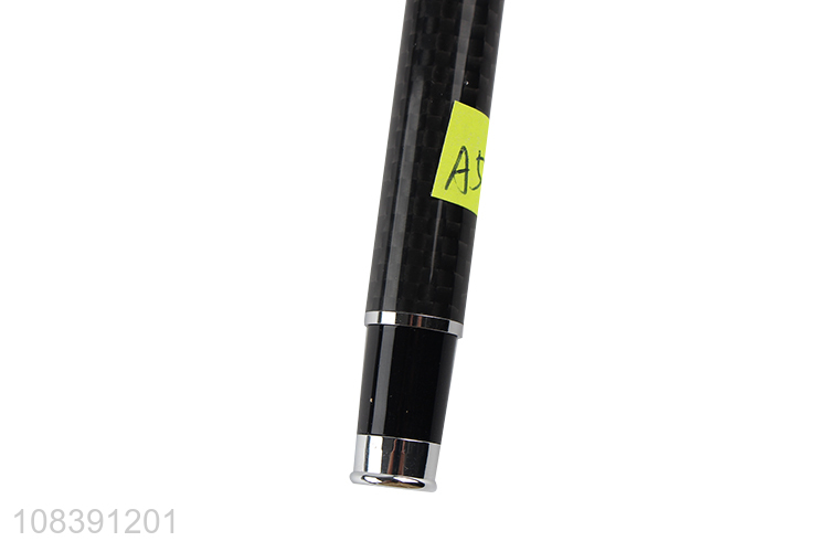 Wholesale carbon fiber sign pen custom logo metal gel ink pen business gift