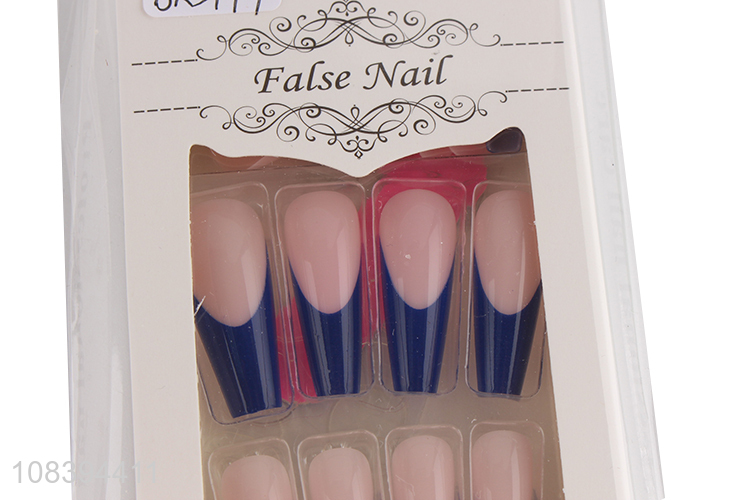 High quality long lasting full cover press on fake nails for women