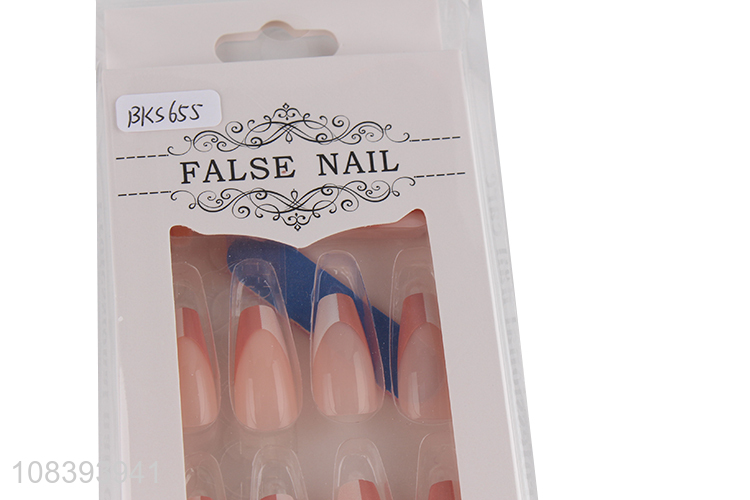 Popular items full cover fake nail set ABS false nails with glue