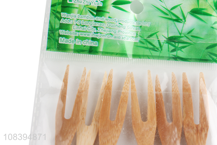 Yiwu wholesale bamboo fruit fork fruit stick