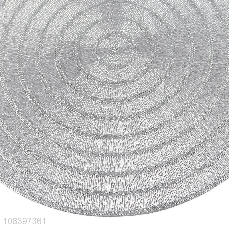 Hot product round plastic placemat non-slip dining table mat