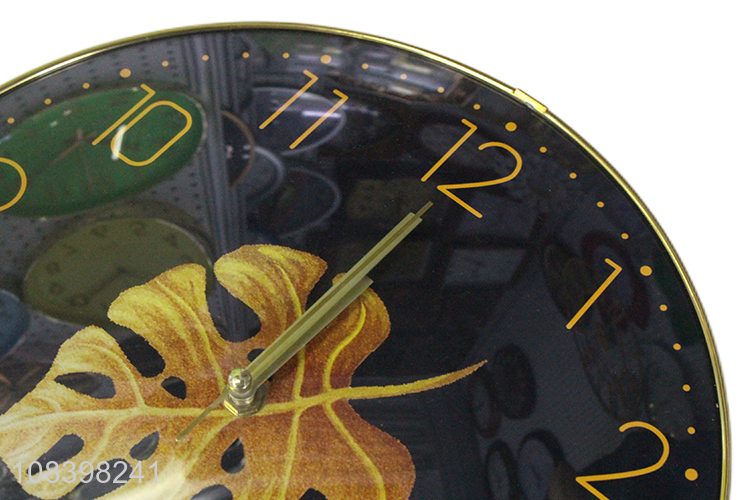 Wholesale creative glass clock modern digital wall clock