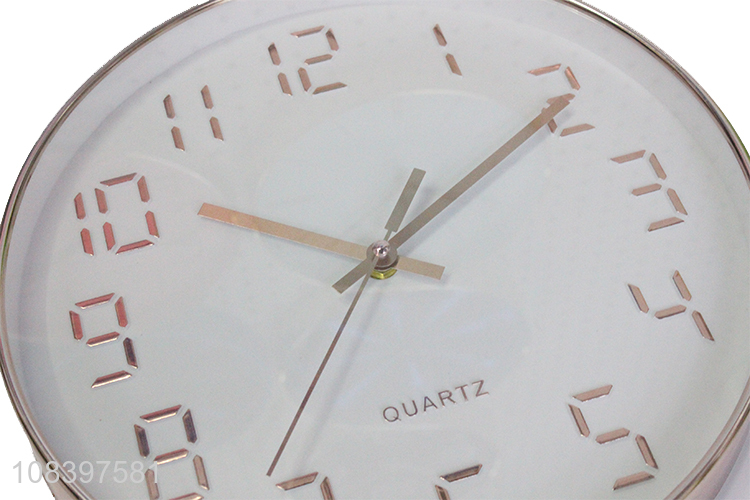 New products round silent quartz wall clock for sale