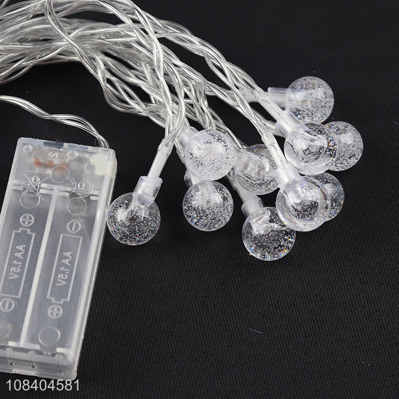 Factory direct sale transparent crystal string lights for christmas