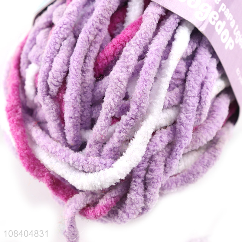 Low price wholesale coarse yarn manual polyester yarn