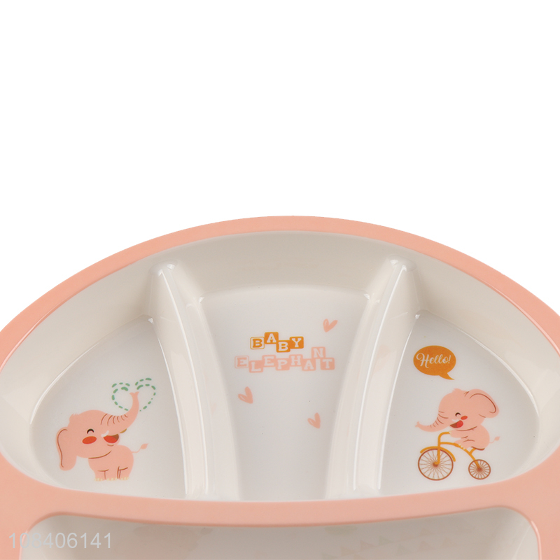 Factory wholesale creative anti-drop dinner plate for baby