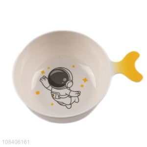 High quality creative cartoon melamine bowl with handle