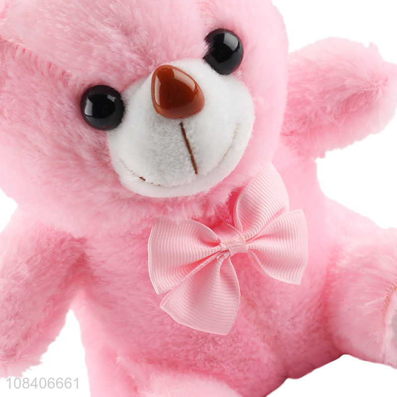 Hot selling pink gift bear kids sofa toy throw pillows