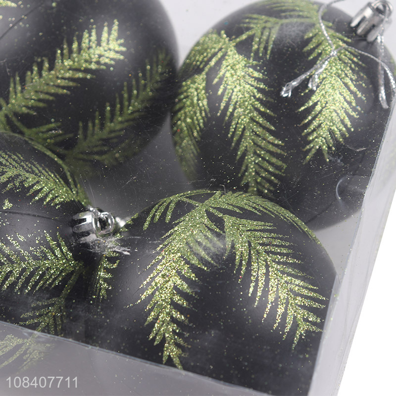 Yiwu festival supplier 4pcs christmas balls party hanging ornaments