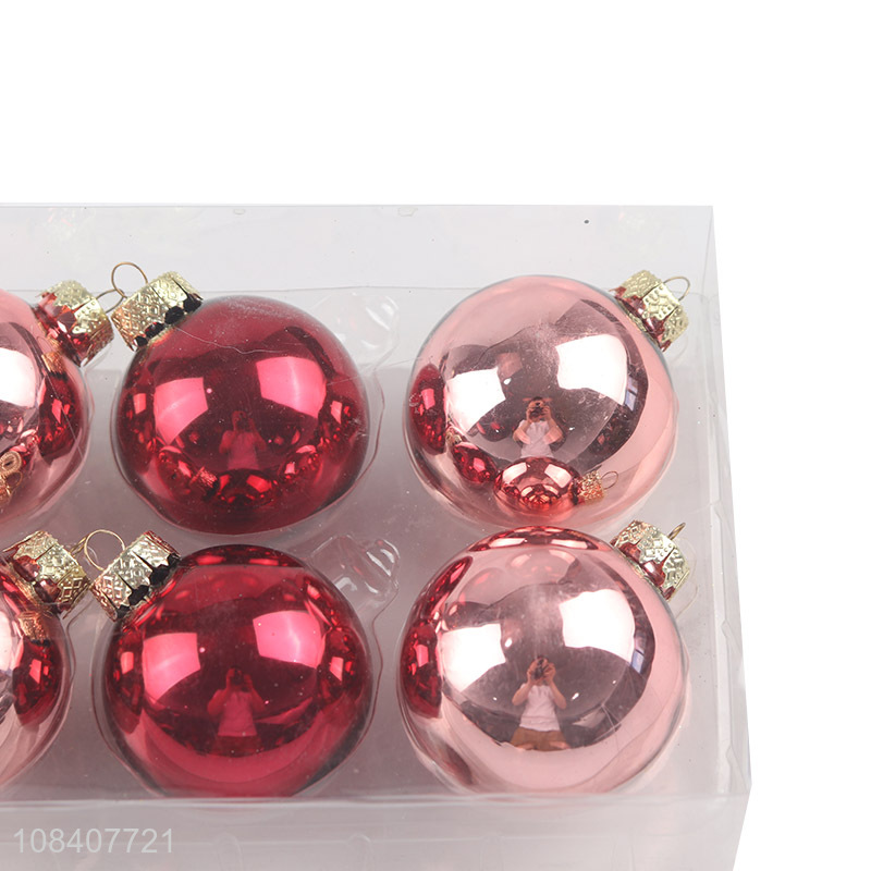 Good wholesale price creative glass christmas balls for hanging