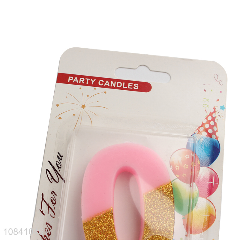 Hot products half-dusted digital candle for cake decoration