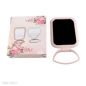 Factory price household portable makeup mirror for girls