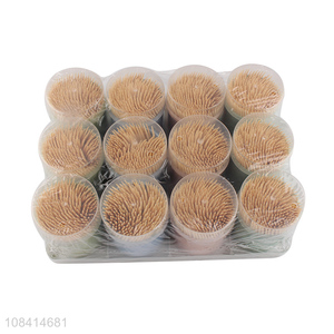 Good quality 200 pieces disposable bamboo toothpicks for appetizer fruit