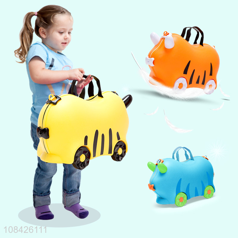 Factory wholesale cartoon design luggage case travel suitcase for kids children