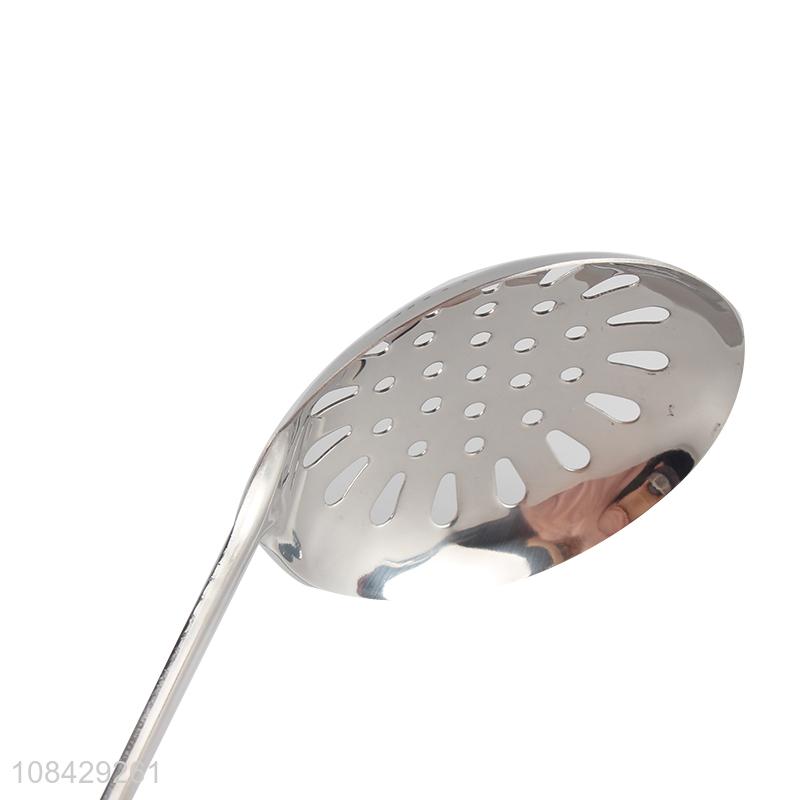 Top selling kitchen utensils stainless steel slotted spoon