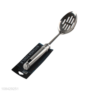 Online wholesale stainless steel household slotted ladle