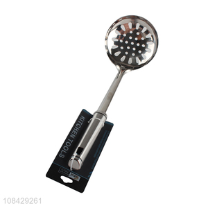 Top selling kitchen utensils stainless steel slotted spoon