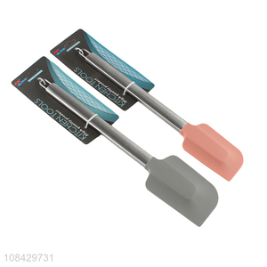 Factory wholesale heat resistant silicone spatula baking scraper mxing tool