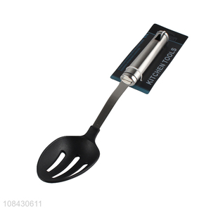 Wholesale long handle slotted spoon kitchen dinner spoon
