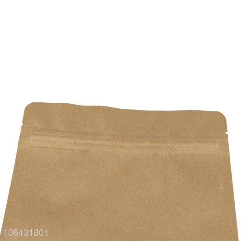 Hot selling kraft paper ziplock bag food sealable bag wholesale