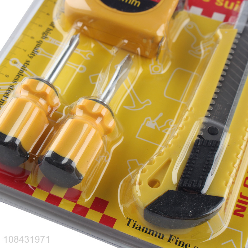 Factory direct sales tape measure screwdriver utility knife set