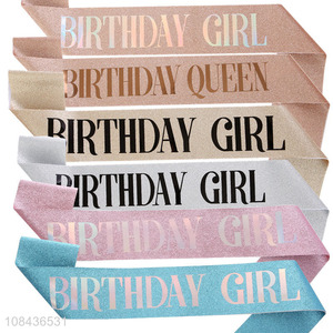 Factory Wholesale Birthday Girl Sash Party Sashes for Women