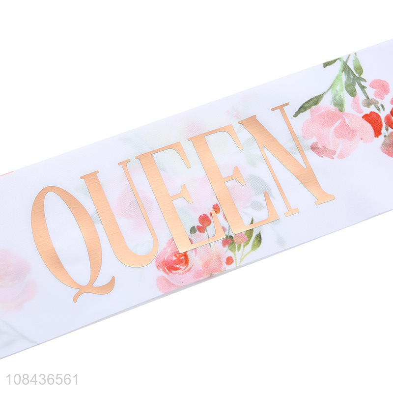 High Quality Birthday Queen Sash Party Sashes for Women