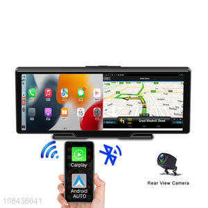 Wholesale 10inch touch screen front 2K+back 1080P wireless carplay,wireless android auto dash camera