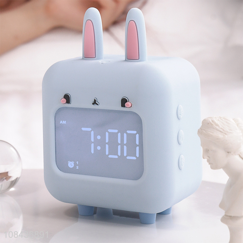 China wholesale rabbit shape smart music alarm clock