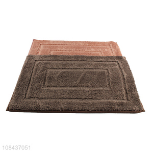 Wholesale price solid color plush <em>carpet</em> thickened non-slip mat