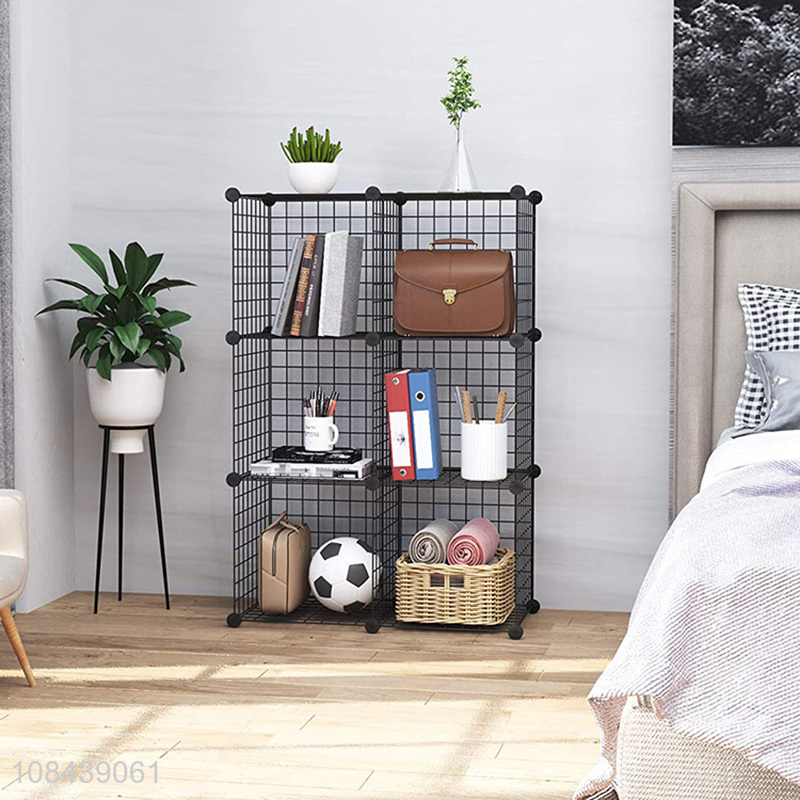 Wholesale floor-standing multi-layer folding cube storage organizer multifunctional shelf