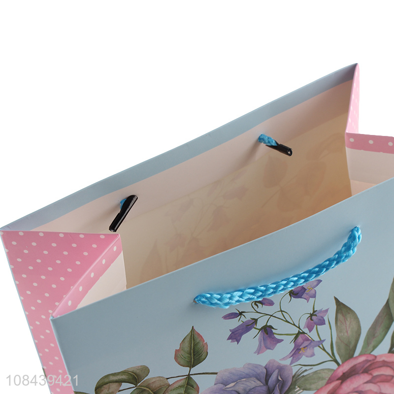 Yiwu factory flower pattern fashion gifts packaging bag