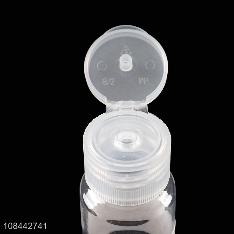 Factory price plastic 30ml cosmetic flip bottle for sale