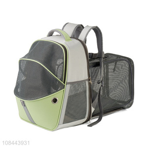 New arrival expandable pet travel backpack carrier bag