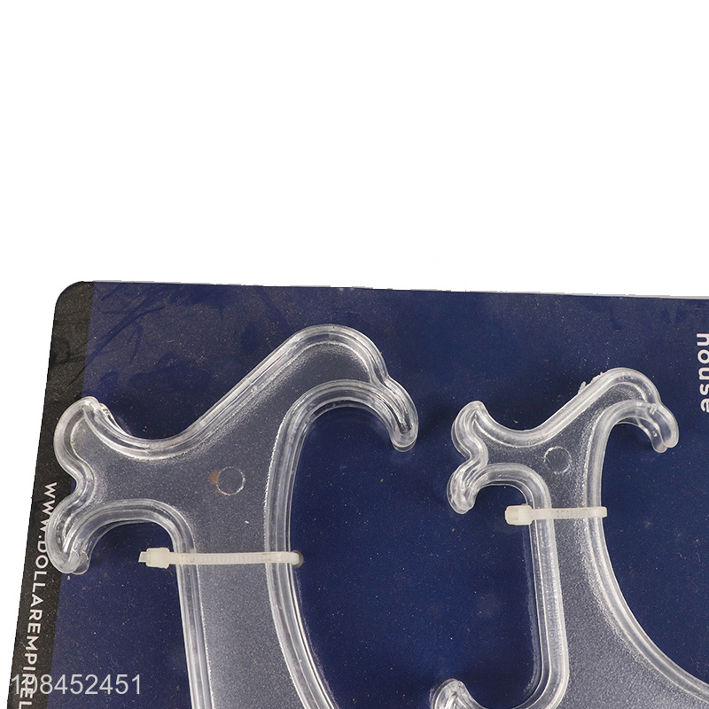 New products clear display plate stand holder plastic easels for plates