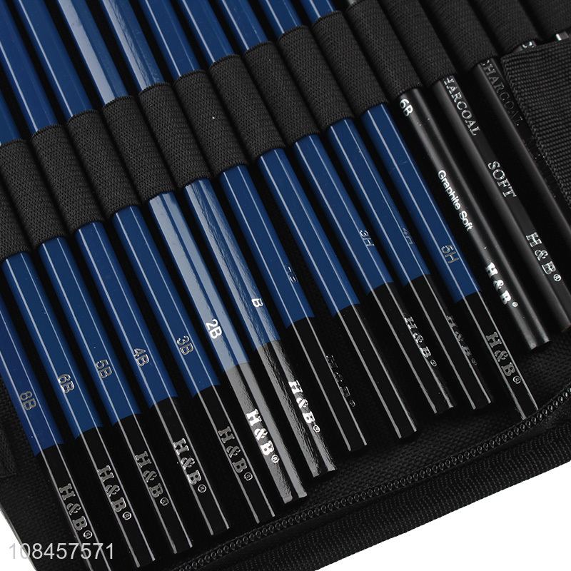 High quality sketch pencils drawing set for portable