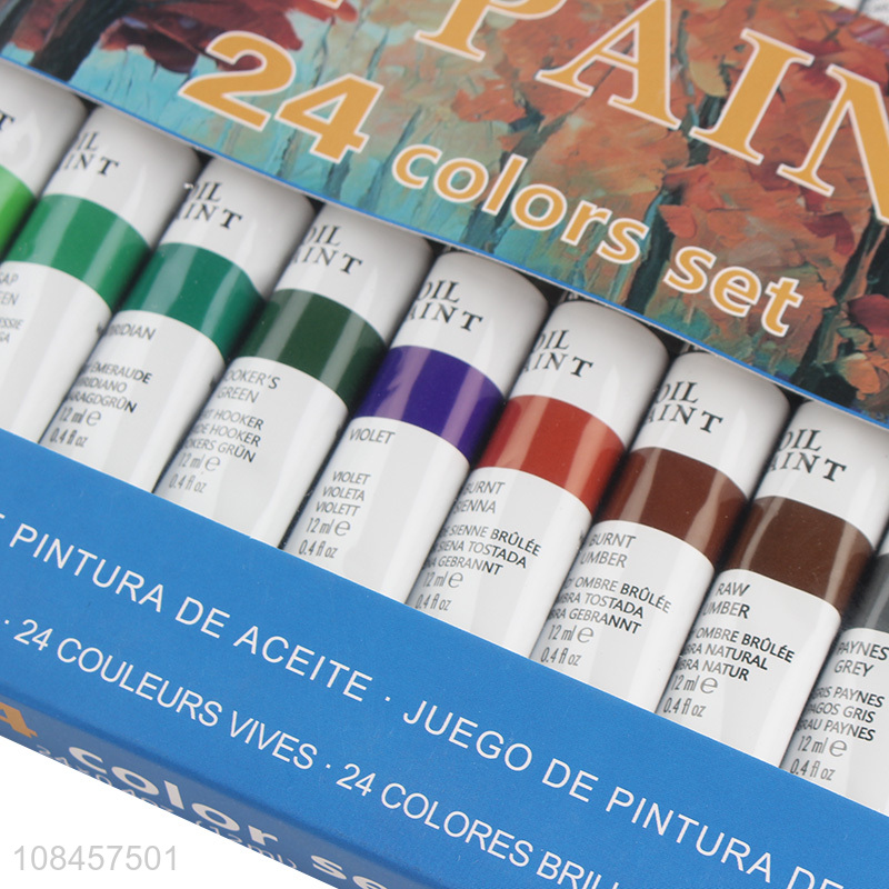 Factory wholesale 24 color oil paint pigment for students