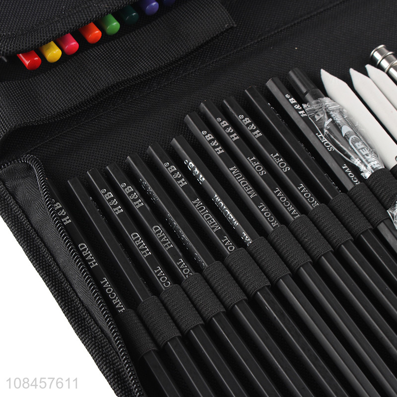 China supplier portable sketch color pencils set for students