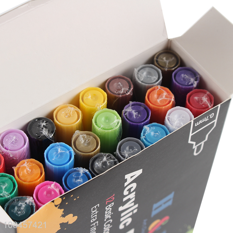 New products 24 color non-toxic acrylic paint marker