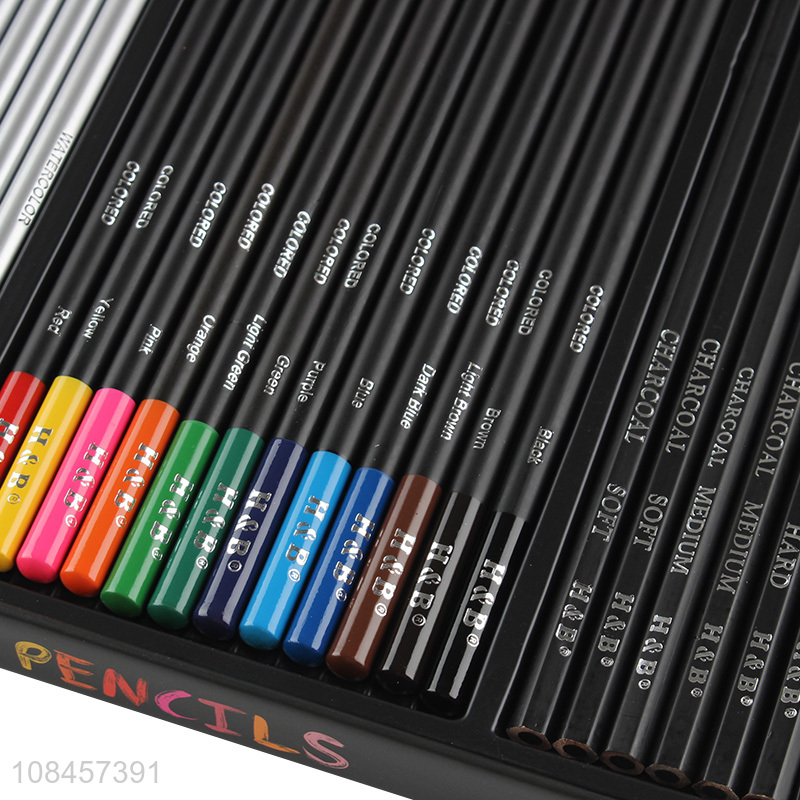 Good quality double-layer 60 color drawing pencil for sale