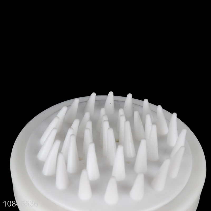 Wholesale head scalp massage brush shampoo brush with drainable holes