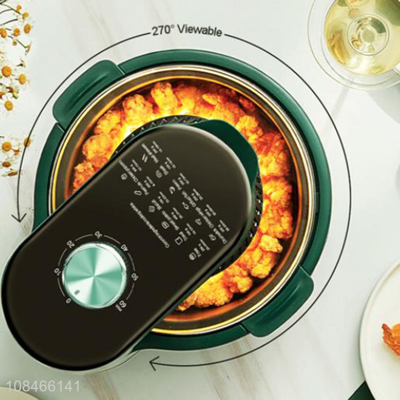 Online wholesale large capacity visible oil-free air fryer electric oven
