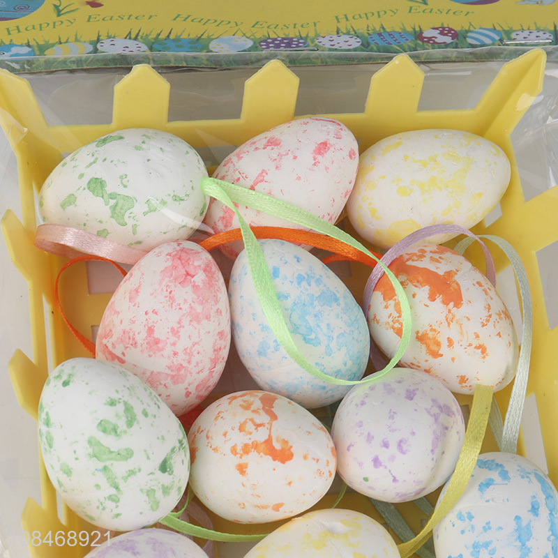 Factory price colorful foam Easter eggs Easter tree hanging ornaments