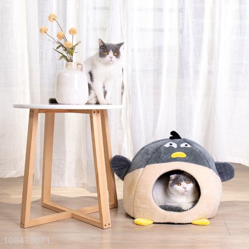 High quality comfortable cat house plush dog bed for sale